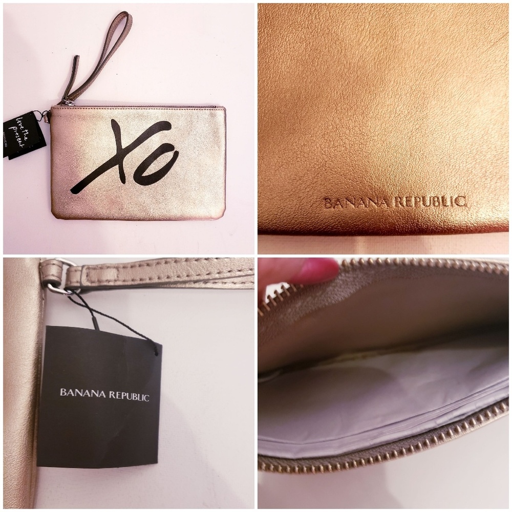 Banana Republic gold makeup bag - Picture 2 of 2